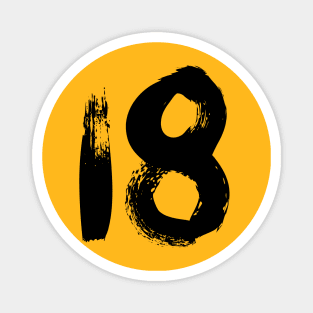 Number 18 Magnet